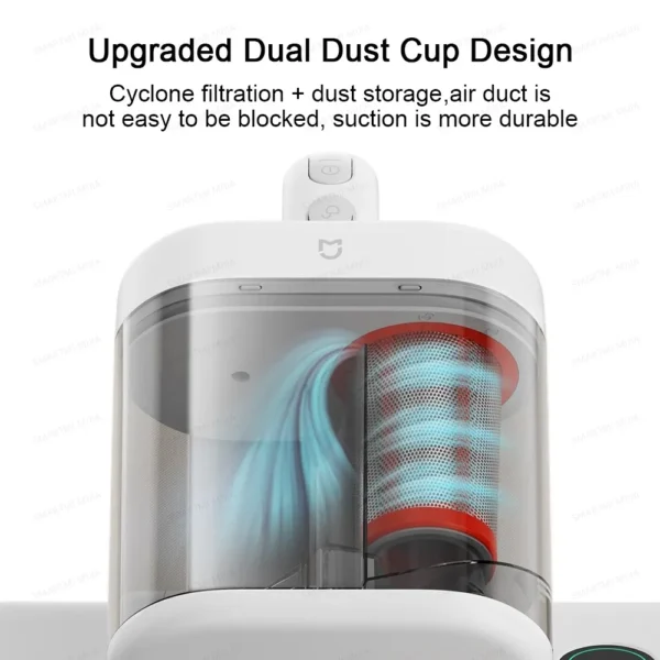 XIAOMI MIJIA Dust Mite Vacuum Cleaner 2 Pro,16kPa Suction,UV Sterilisation,Hot air drying,3 Cleaning Modes,Smart Mite Detection​ - Image 4