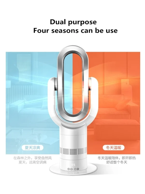 Cold and warm fan Remote Control Bladeless Cooling Fan 220V Ultra-quiet Electric Fan Air Purifier Top Quality Appointment 1-9H - Image 2