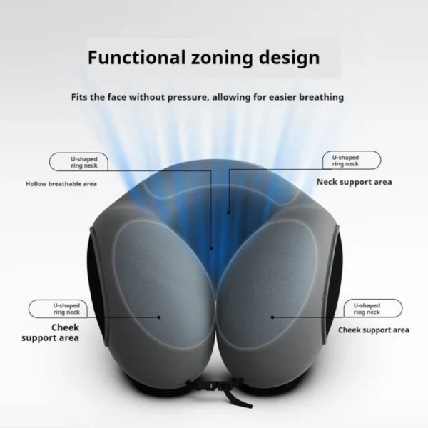 Portable Memory Cotton Business Trip U Shaped Neck Pillows Airplane Travel High-speed Rail Pillow Cervical Healthcare Supply - Image 3