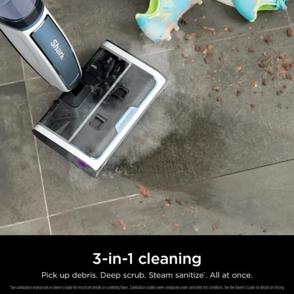 Shark 3-in-1 Steam Mop - Picks up Debris, Scrubs & Sanitizes-Hardwood, Laminate, Tile, Stone, Marble & Vinyl - Image 2